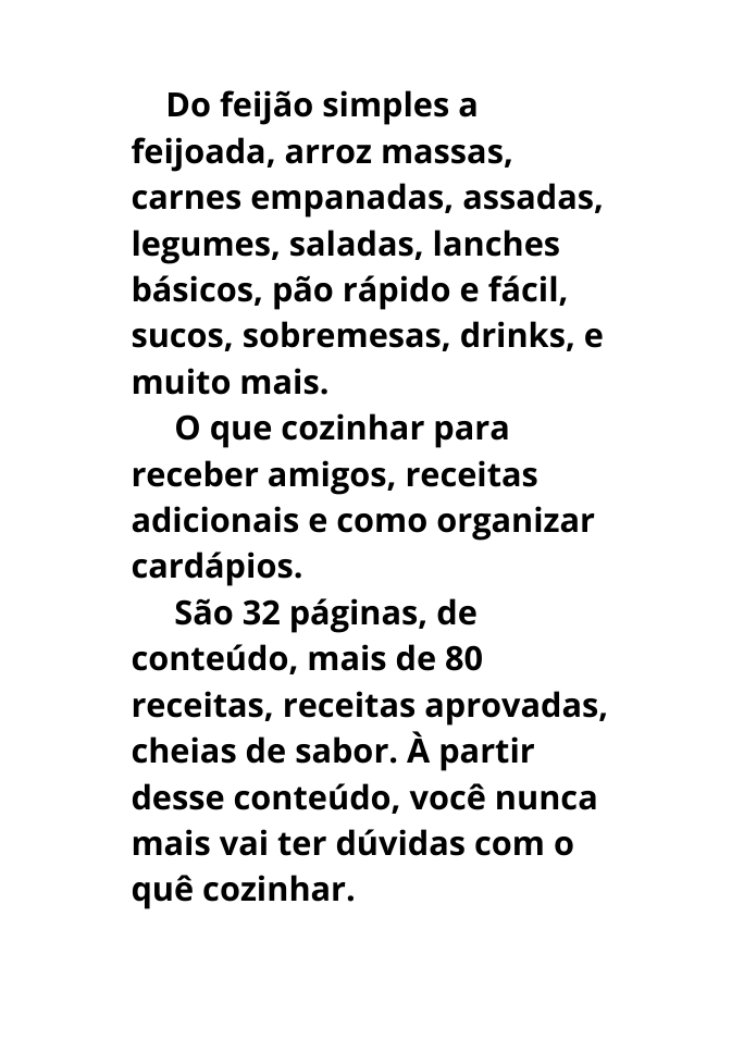 e-book Receitas básicas, simples e cheias de sabor!